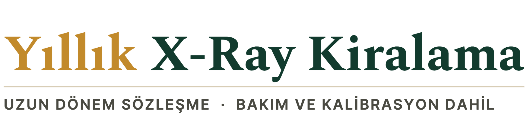 Yıllık X-Ray Kiralama Logo